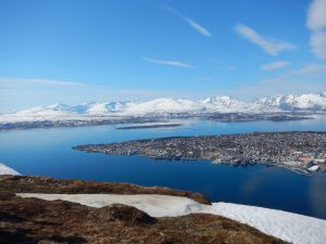 Der Ausblick vom Storsteinen auf Tromsö.... Geniales Wetter